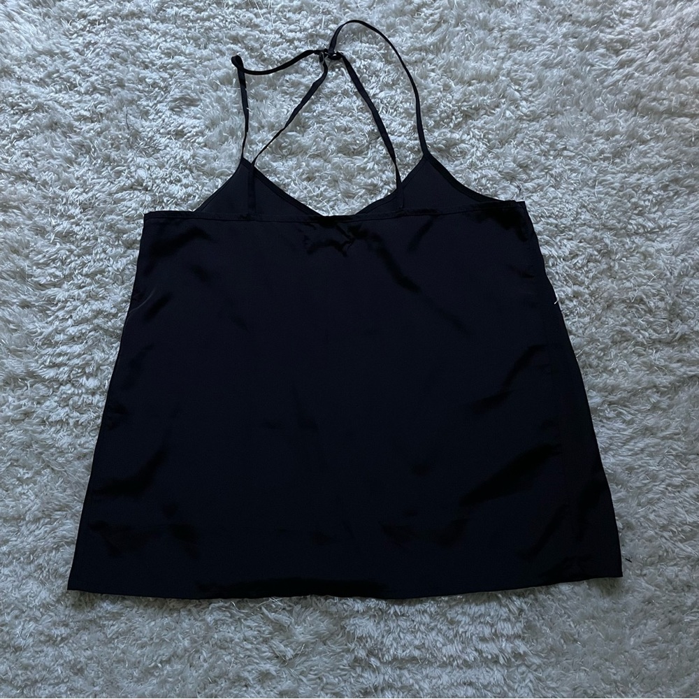 Hollister black sheer spaghetti strap top. Black. Size small.
